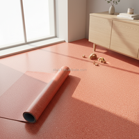 Revêtement de sol en PVC antibactérien robuste sur mesure 2 mm, sol vinyle hétérogène antidérapant pour magasins de détail et secteurs de la santé