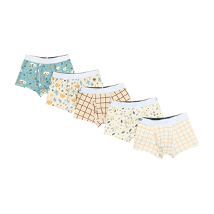 East Brilliant Core Pretty Toddler Cartoon Pattern Anti-Bacterial Boxer Briefs Recycled Cellulose Fiber Spandex <b>Underwear</b> - Product Image 1