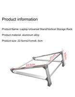 Portable 3-en-1 en alliage d'aluminium support pour ordinateur portable multifonction réglable pliable pour bureau usage domestique Surface en silicone bureau d'ordinateur