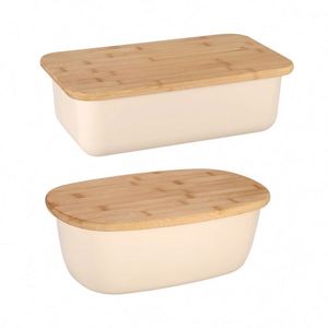 Top Selling Products 2025 Bread Box for Kitchen Storage <b>Containers</b> Large Bread Box With <b>Bamboo</b> Cutting Board Lid - Product Image 1