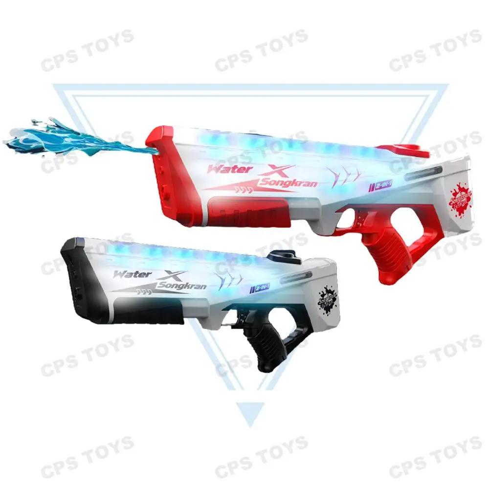 2024550MLキッズおもちゃ新しいライトアップ自動電気水鉄砲スーパーソーカー噴出銃大人の屋外ゲーム用