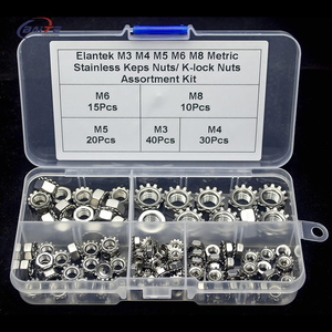 304 thép không gỉ <span class=keywords><strong>Nut</strong></span> Assortment Kit 5 kích cỡ M3 M4 M5 M6 M8 cho Diy đồ nội thất dự án - Product Image 2
