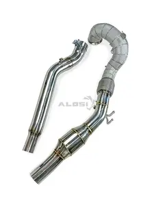 Tubería de Escape <span class=keywords><strong>FENGCAI</strong></span> sin Luz de Advertencia de Motor para Audi Q3 2.0T 2019-2024, Convertidor con Protector Térmico de Acero Inoxidable de 1.5mm - Product Image 4