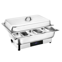 Équipement de buffet électrique en acier inoxydable-Plateaux chauffants chauffants pour nourriture mariage hôtel décoration mariage buffet mariage