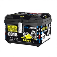 Boîte arrière de moto à conception détachable, grand volume 45L, pour vélo électrique, scooter, trajets quotidiens