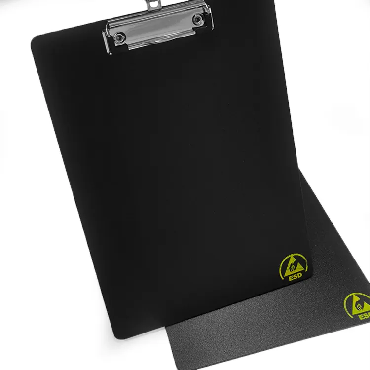Condutora plástico ESD Clip Board antiestático Cleanroom prancheta para escrever