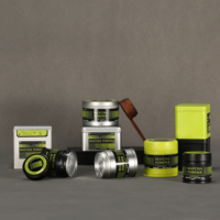 Vente en gros Petites boîtes à thé personnalisées Mini boîte en or ronde 20g 30g Boîtes à matcha Boîtes en métal pour le stockage de la poudre