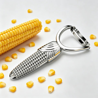Metal maïs schilfers en schaal- en plaatjes snijder, fruit- en maïs kolfstrippers & verwijderaars voor gebruik in de keuken