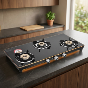 Stainless Steel 3 Burner Table Top Gas <b>Stove</b> LPG Cooktop Compact Hob High Efficiency Kitchen Appliance Home Hotel - Product Image 6