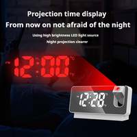 Achat en ligne de gros Horloge électronique LED multifonction grand écran avec luminosité réglable Projection alarme muet
