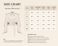 Veste trench courte utilitaire pour femme avec ceinture, épaulettes et manches longues