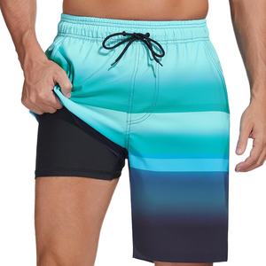 กางเกงขาสั้นชายหาดลายสัตว์พิมพ์โลโก้ตามสั่ง แห้งเร็ว ยืดหยุ่น เหมาะสำหรับเล่นเซิร์ฟและกิจกรรมชายหาด - Product Image 3