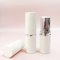 Faible Quantité Minimale De Commande Blanc Couleur Cylindre Blanc Perle Rouge À Lèvres Tube de Rouge À Lèvres Contenant Emballage