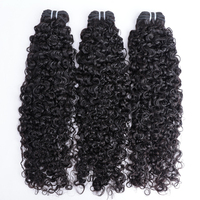 Vente en gros de mèches de cheveux humains vierges indiennes birmanes bouclées pixie, cuticules alignées, super double trame, extensions de cheveux vierges, fournisseurs