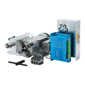 Hltnc Độ Chính Xác Cao Máy Tiện 4:1 K12 100Mm 4 Hàm Chuck 4 Trục <span class=keywords><strong>CNC</strong></span> Bàn Quay Dviding Đầu Máy Tiện Với NEMA 23 34 Động Cơ Bước - Product Image 6