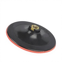 Disque de ponçage flexible en résine, support en caoutchouc rouge, grain 80-120, 125 mm, pour polissage de carrosserie automobile, vente en gros
