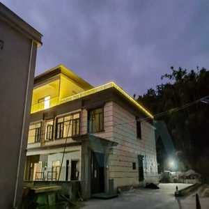 Lan can kính với ánh sáng LED kính cường lực nhôm hàng rào pháp ban công U kênh lan can kính - Product Image 6