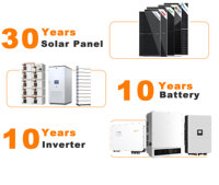 Système d'énergie solaire hybride Solis triphasé 100 kVA 50 kVA avec batterie