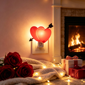 Lampe de nuit LED 3D romantique en forme de flèche de Cupidon, cadeau de la Saint-Valentin, lampe décorative pour chambre à coucher, décoration murale, vente en gros - Product Image 2