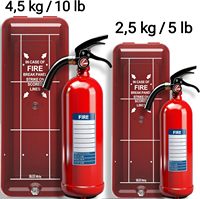 便携式 5 磅 10 磅塑料灭火器柜 消防锤 适用于 A/B 类火灾 消防设备配件