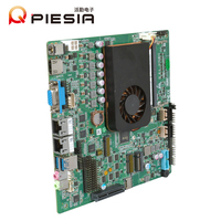 Piesia Precio bajo 12th Gen Alder Lake i5 ITX BOARD 2 * SATA DDR5 VGA i5-12450h X86 Linux Computadora industrial Mini ITX Placa base