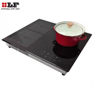 Electrodoméstico, Placa de Cocción Híbrida de 3 Quemadores y Cocina de Inducción Infrarroja Integrada - Product Image 4