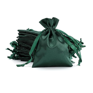 Custom Satin Silk Drawstring Jewelry Gift Bags Delicate Wedding Favor <b>Packaging</b> for Christmas Gifts <b>Textile</b> <b>Packaging</b> - Product Image 6