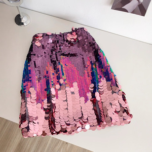 Minifalda Brillante <span class=keywords><strong>con</strong></span> Lentejuelas 2026, <span class=keywords><strong>Falda</strong></span> Lápiz Ajustada de Cintura Alta para Fiesta y Club - Product Image 2