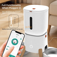 Comedero Automático Portátil para Mascotas OEM de 5L con Control por Aplicación WiFi, Grabación de Voz en Tiempo Real, Dispensador de Comida para Perros y Gatos con Temporizador