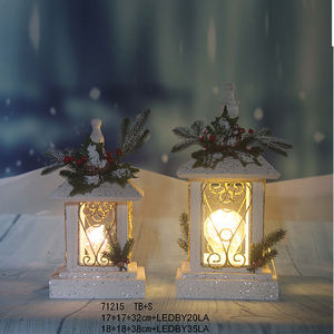 Poste <span class=keywords><strong>de</strong></span> lámpara <span class=keywords><strong>de</strong></span> linterna <span class=keywords><strong>de</strong></span> Casa <span class=keywords><strong>de</strong></span> Navidad <span class=keywords><strong>de</strong></span> madera popular con luces Led para decoración <span class=keywords><strong>de</strong></span> vacaciones festivas - Product Image 6