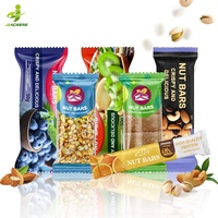 Biodegradable Heal Seal Food Packaging Bag Brown Kraft Chocolate Fruit Nut Snack Granola Energy bar Wrapper Packaging