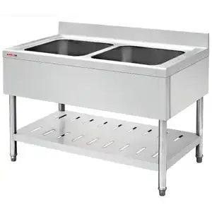 金属服务2水槽角洗碗水槽新加坡欧洲双碗便携式不锈钢厨房水槽带支架