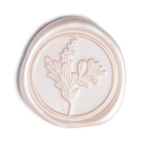 Pegatinas de sello de cera en relieve 3D autoadhesivas de lujo personalizadas, pegatina de sello de cera de boda personalizada, pegatina de cera redonda para Decoración - Product Image 1
