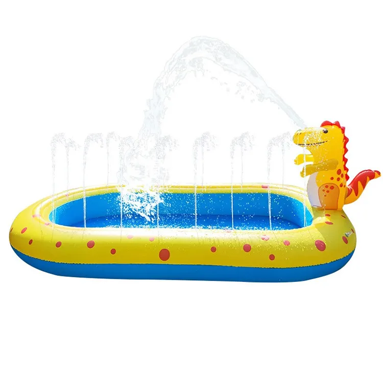 Развлекательная детская игрушка для ванной, надувной распылитель в виде животного, милый дизайн динозавра, 3 в 1, распылитель воды, спринклер, игрушка