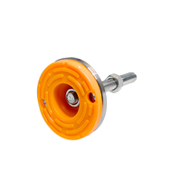 Pieds de nivellement réglables robustes, pieds de support réglables M12 avec tapis antidérapant en caoutchouc et base de diamètre 60 mm en métal