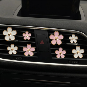 Accessoires de décoration intérieure, clips de parfum pour sortie d'air de voiture, petite marguerite, diffuseur d'air de voiture, aromathérapie - Product Image 3