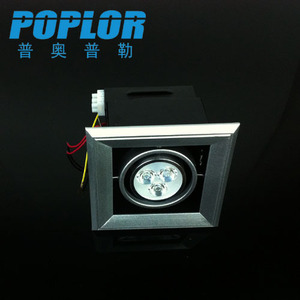 Poplor Led Recessed <b>Spotlight</b> 3W Aluminum Alloy 120 Degree Beam Angle For Ceiling Lighting - Product Image 1
