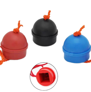 Toptan Fiyat Bilardo Aksesuarı Kırmızı/Siyah/Mavi Bilardo Tebeşiri Tutucu 1/2 Çubuk Boyutu M Bilardo İstekası için - Product Image 5