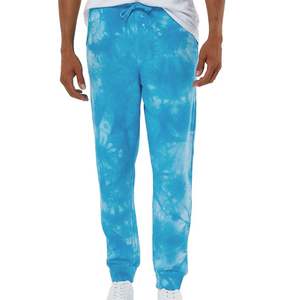 Cravate teint impression personnalisée bas élastique pantalons de survêtement pantalon hommes jogging coupe ample course athlétique maillot pantalon avec poches - Product Image 3