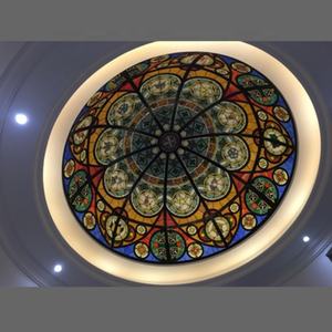 Cúpula de Vidrio Artístico Decorativa Tiffany Vintage, Resistente, para Interiores, Baños, Bares, Hoteles y Villas, Suministro de Fábrica - Product Image 4