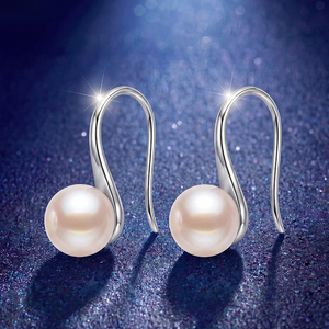 Élégantes boucles d'oreilles clous en cuivre avec feuilles florales et perles d'eau douce, bijoux en zircon pour femme, cadeau de mariage ou d'anniversaire - Product Image 4