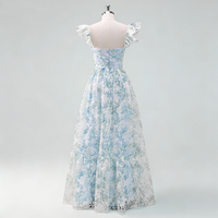 Robe d'été à imprimé floral pour femmes - Style plissé sans manches coupe trapèze, tenue décontractée fluide pour invitées de mariage