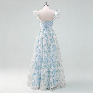 Abito Estivo Floreale da <span class=keywords><strong>Donna</strong></span> - Senza Maniche, Stile a Trapezio Plissettato, <span class=keywords><strong>Abbigliamento</strong></span> Casual Fluido per Ospiti di <span class=keywords><strong>Matrimonio</strong></span> - Product Image 2