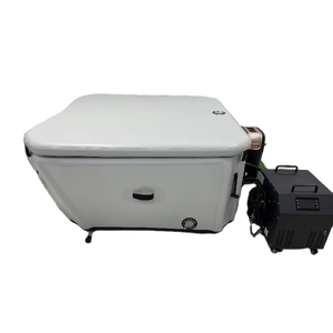 <span class=keywords><strong>Piscine</strong></span> de thérapie par le contraste gonflable à deux zones avec systèmes de refroidissement et de chauffage, bain froid/chaud professionnel pour la récupération, SPA, salle de sport - Product Image 2