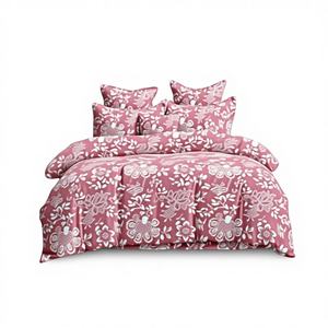 Ensemble de taies d'oreiller modernes en microfibre de polyester tissé 400TC, taille Queen, avec draps plats et draps-housses - Product Image 1