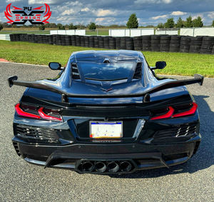 Aileron arrière en fibre de carbone de style Z06 pour <span class=keywords><strong>Chevrolet</strong></span> <span class=keywords><strong>Corvette</strong></span> C8, aileron de coffre, kit carrosserie - Product Image 2