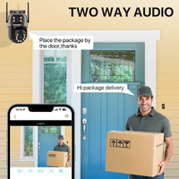 Kit de caméra de sécurité Wi-Fi CCTV 4CH ICsee 6MP H.265, extérieur, étanche, avec vision nocturne, stockage sur carte SD, audio bidirectionnel, NVR