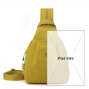 Nueva mochila de lona lavada a la moda para mujer, bolso de pecho ligero y sencillo, bolso de viaje versátil para primavera, bolso de viaje de 10-25L - Product Image 2