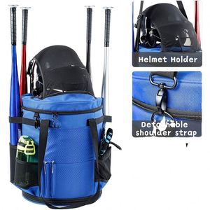 Bolsa de lona Oxford para béisbol con logotipo personalizado de fábrica BSCI, bolsas deportivas para gimnasio, bolsas de lona impermeables para softbol, bolsa tipo cubo para béisbol - Product Image 4