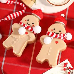 500ml 16oz Novo Design Novo Gingerbread Man Garrafa De Plástico Descartável Transparente Bebida Leite Tea Cup Clear Juice Christmas Bottle - Product Image 6